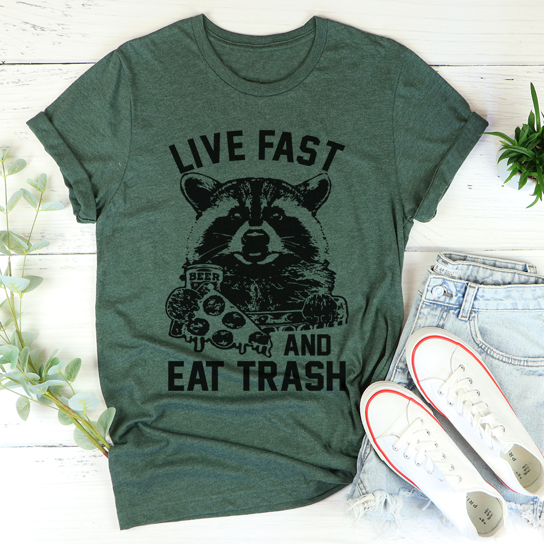 Live Fast And Eat Trash T-Shirt-2