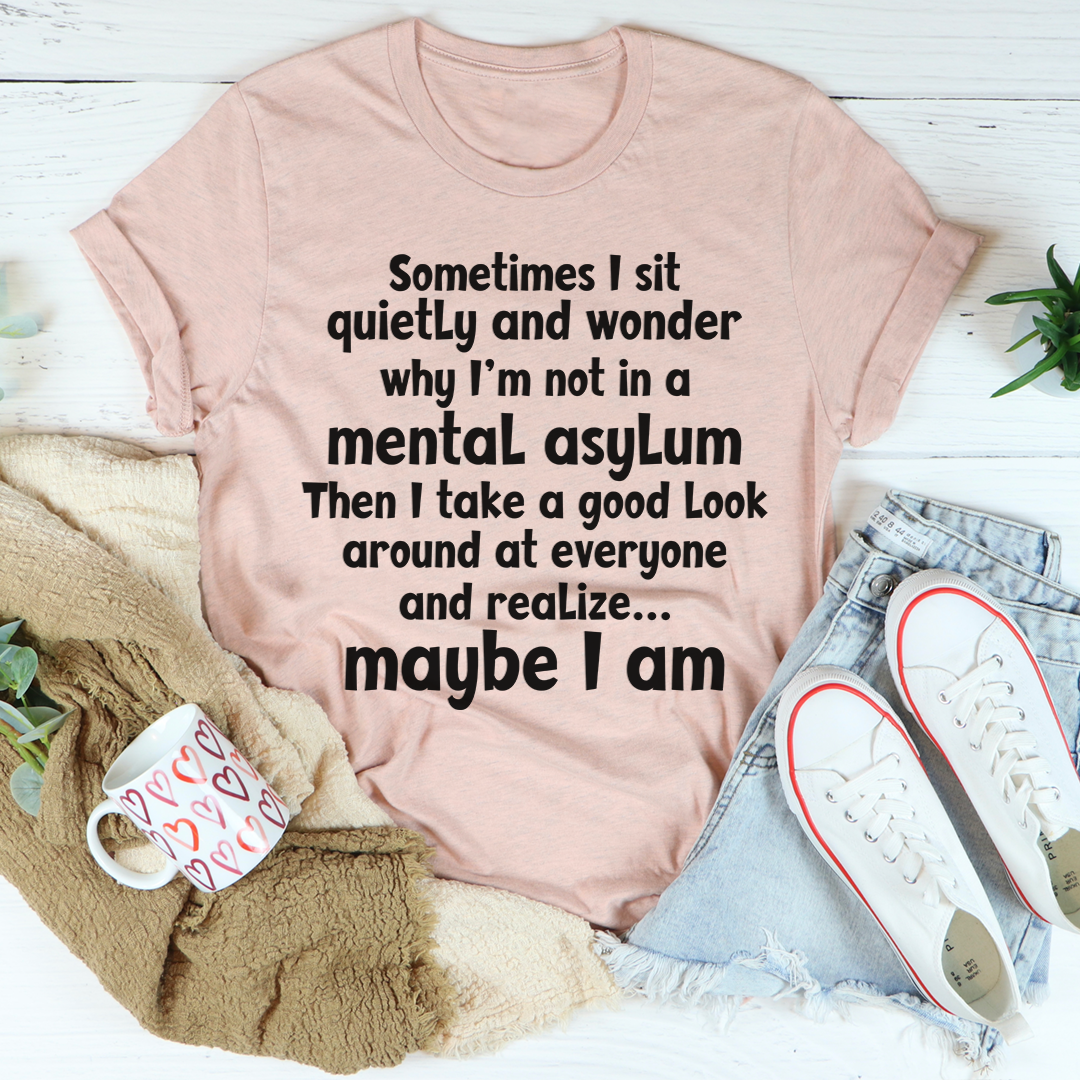 Sometimes I Sit Quietly T-Shirt-3