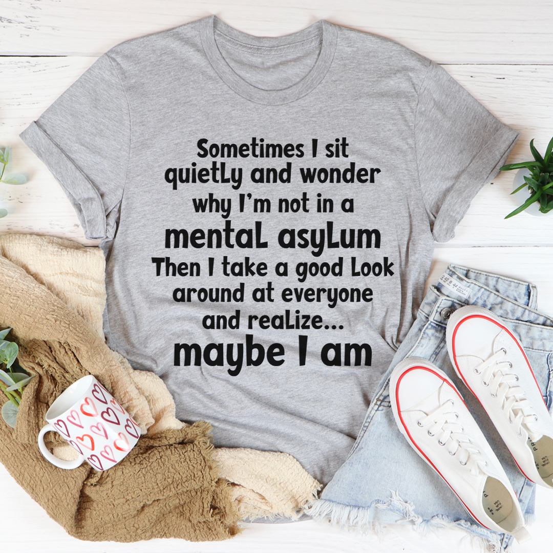 Sometimes I Sit Quietly T-Shirt-0