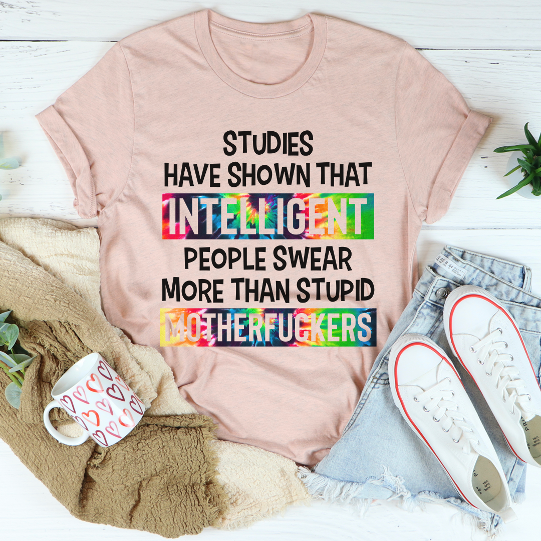 Intelligent People Swear T-Shirt-3