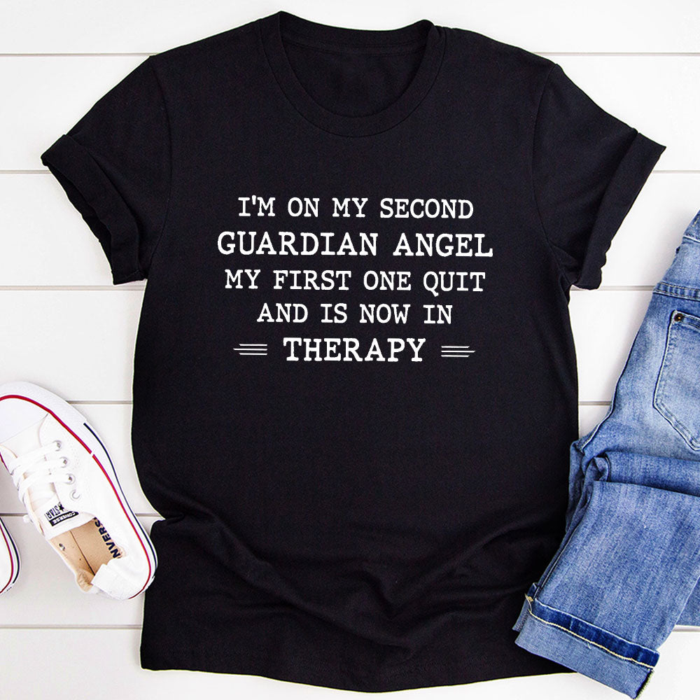 I'm On My Second Guardian Angel T-Shirt-5