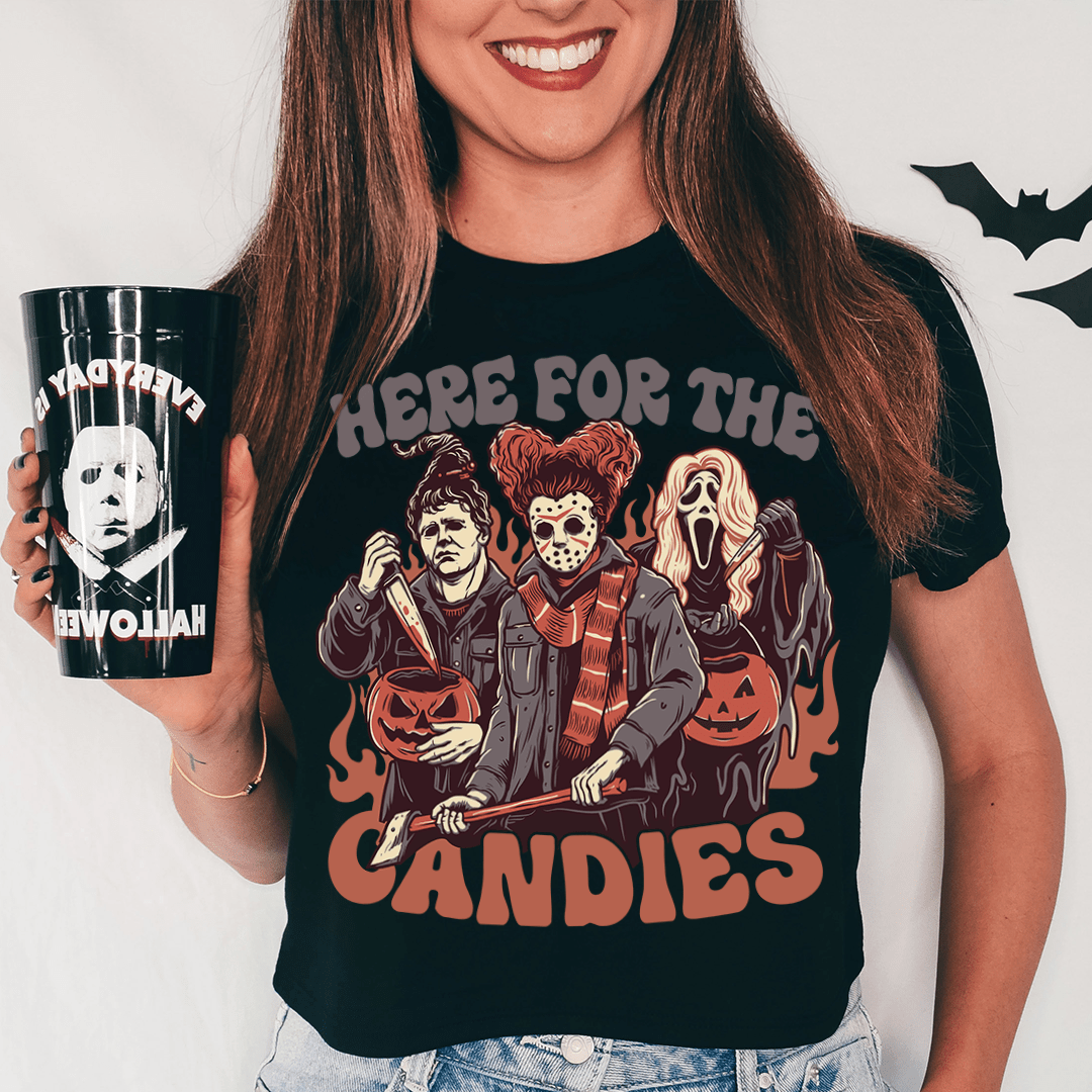 Here For The Candies Tee-0