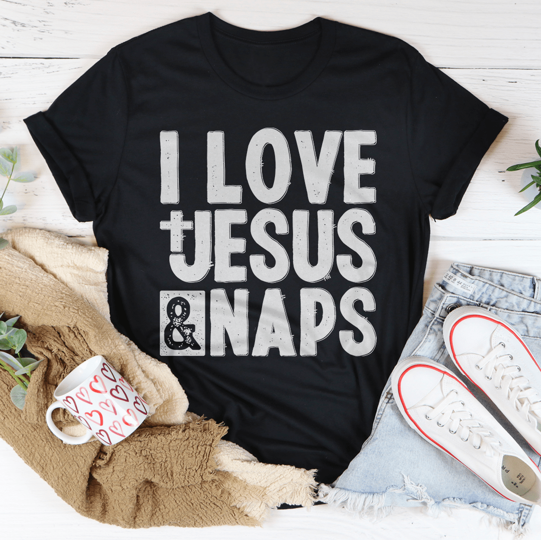 I Love Jesus & Naps T-Shirt-2