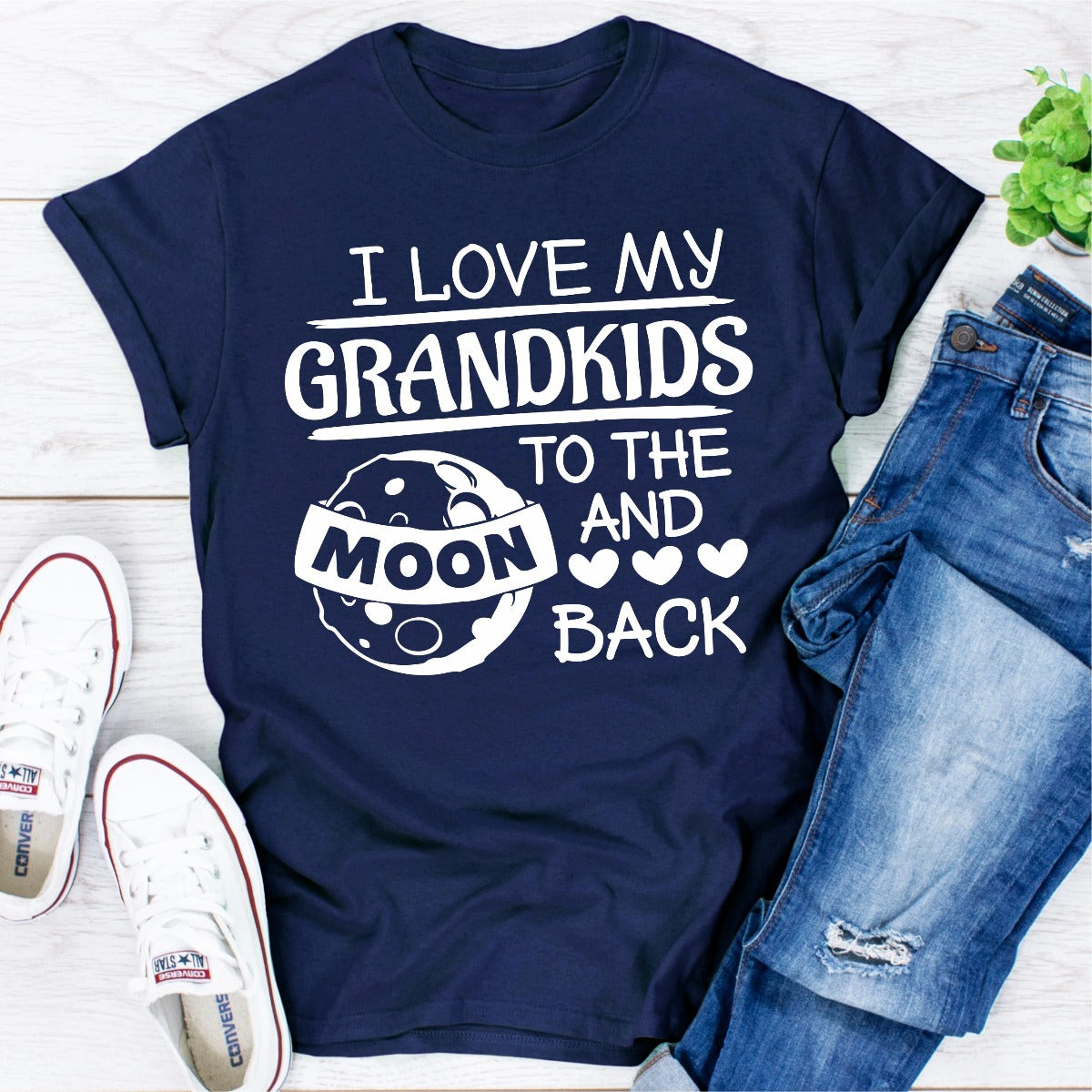 I Love My Grandkids To The Moon And Back T-Shirt-17