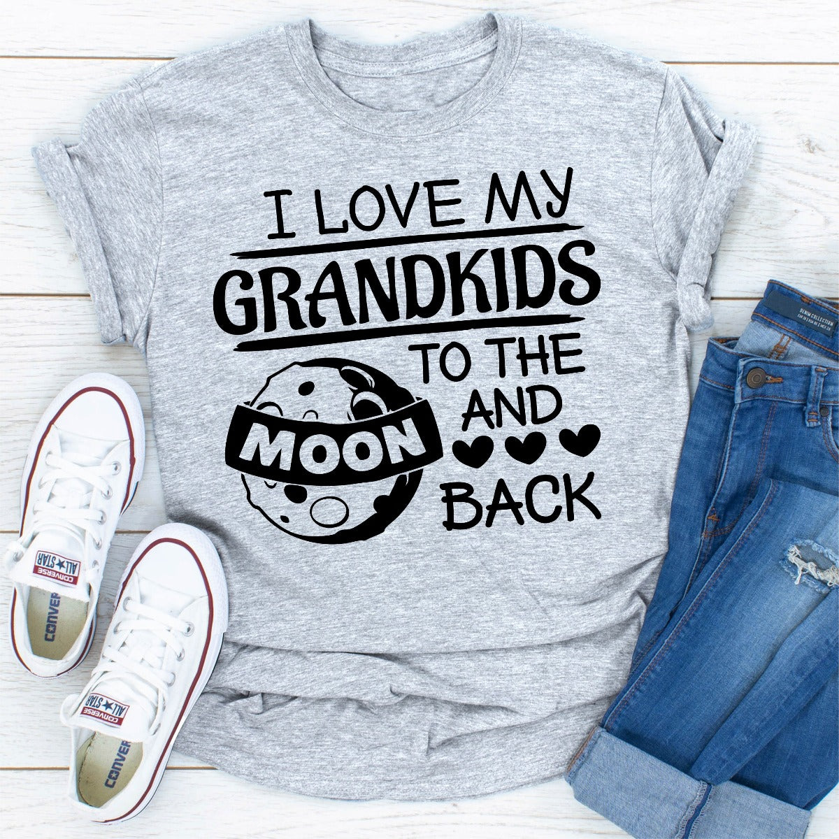 I Love My Grandkids To The Moon And Back T-Shirt-27