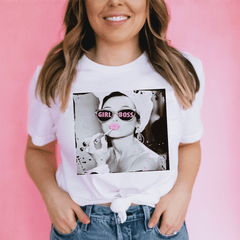 Lipstick Girl Boss Tee-0