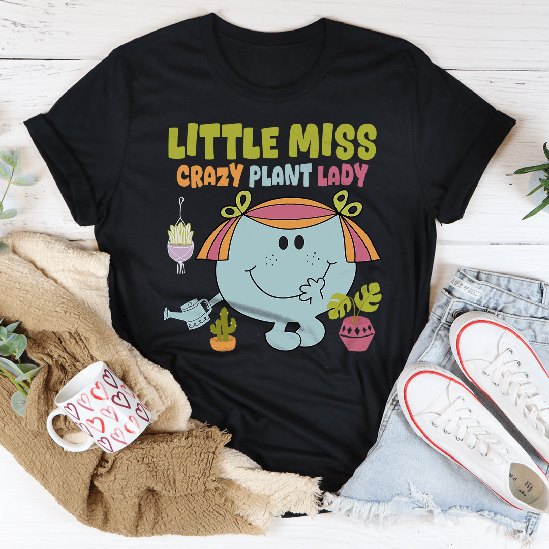 Little Miss Crazy Plant Lady Tee-0