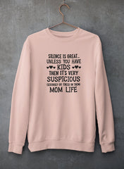 Silence Is Great Unless You Have Kids Sweat Shirt-3