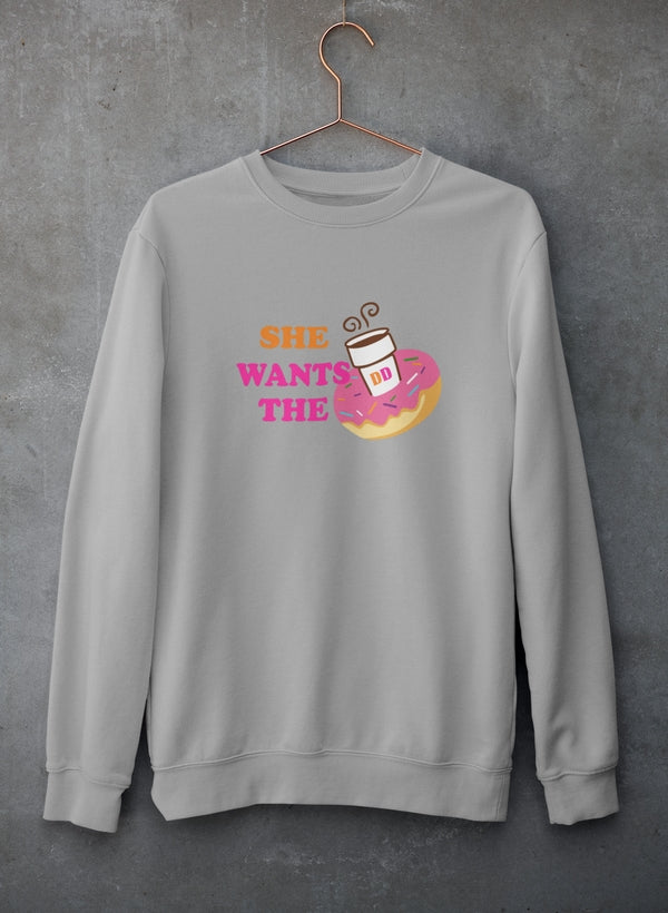 She Wants Donuts Sweat Shirt-1