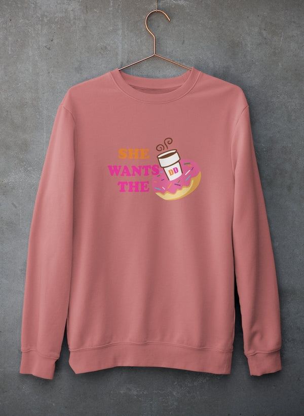 She Wants Donuts Sweat Shirt-2