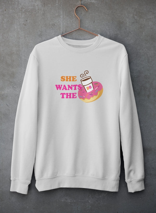She Wants Donuts Sweat Shirt-3
