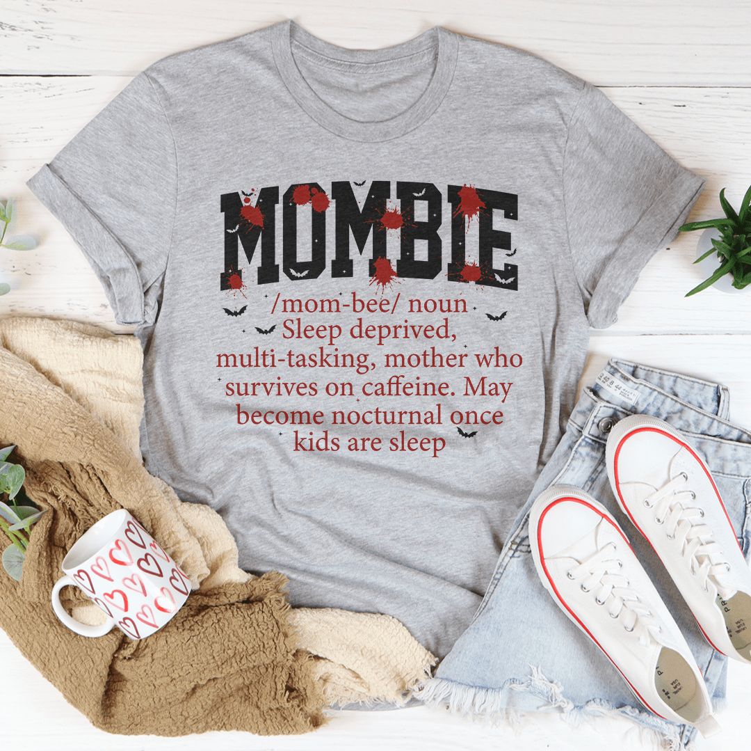 Mombie Noun Definition Tee-2