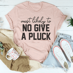 Most Likely To No Give A Pluck Thanksgiving Tee-3