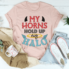 My Horns Hold Up My Halo Tee-2