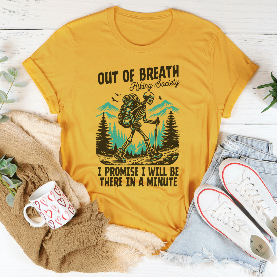 Out Of Breath Hiking Society Tee-0