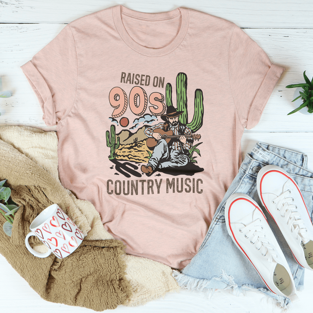 Raised On Country Music Tee-1