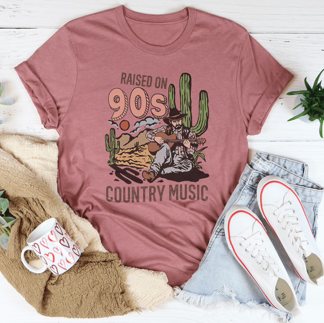 Raised On Country Music Tee-0