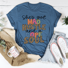 She's Got Mad Hustle And A Dope Soul Tee-0