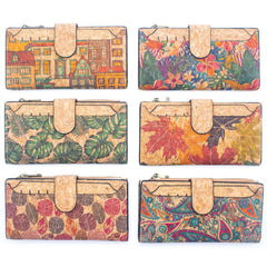 Wholesale Cork Wallets (6 Units) HY-015-MIX-0