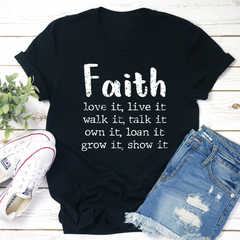 Faith Love It Live It T-Shirt-2