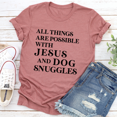 All Things Are Possible with Jesus T-Shirt-3
