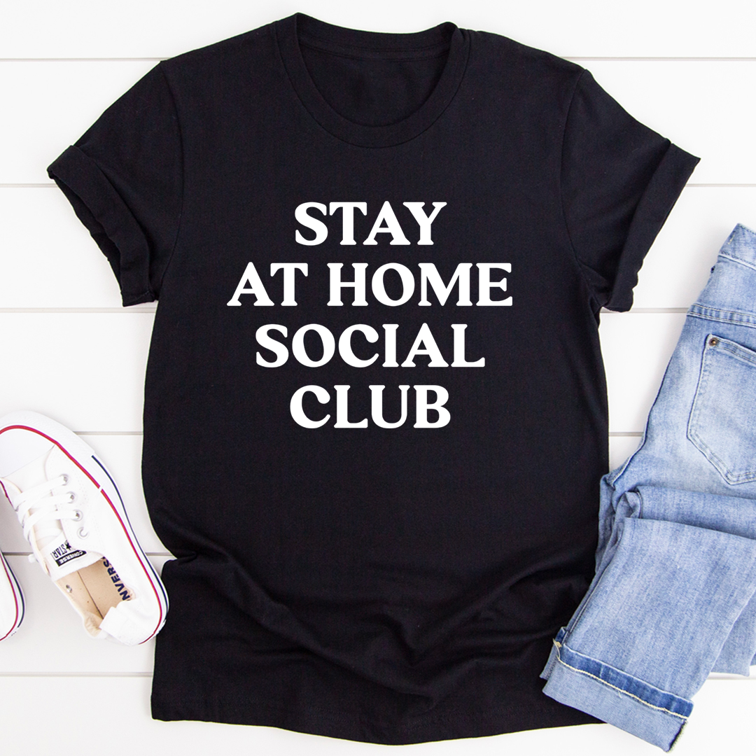 Stay At Home Social Club T-Shirt-1