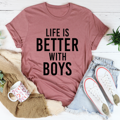 Life Is Better With Boys T-Shirt-3