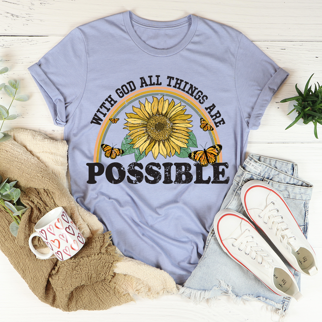 With God All Things Are Possible T-Shirt-3