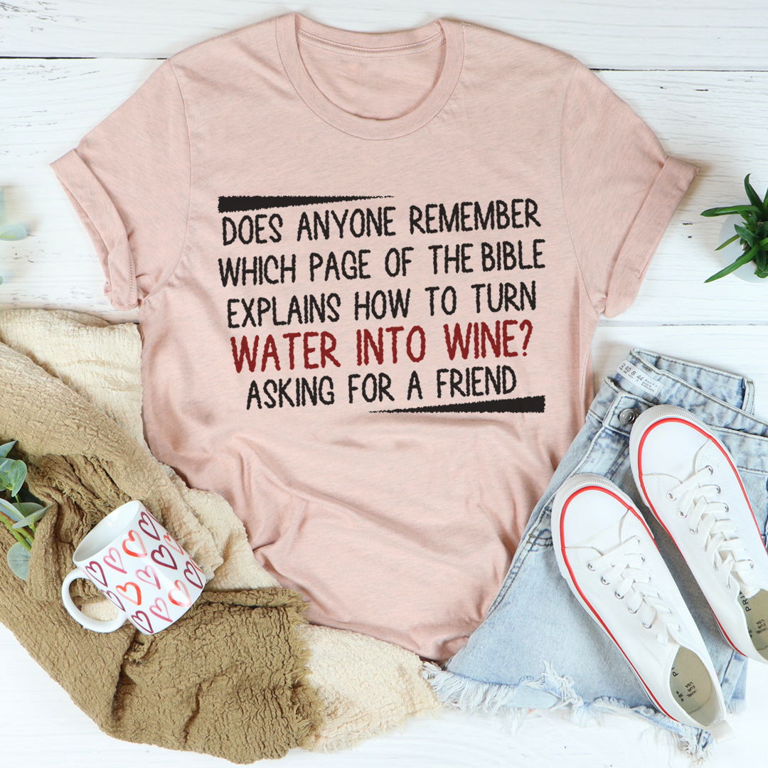 Water Into Wine T-Shirt-3