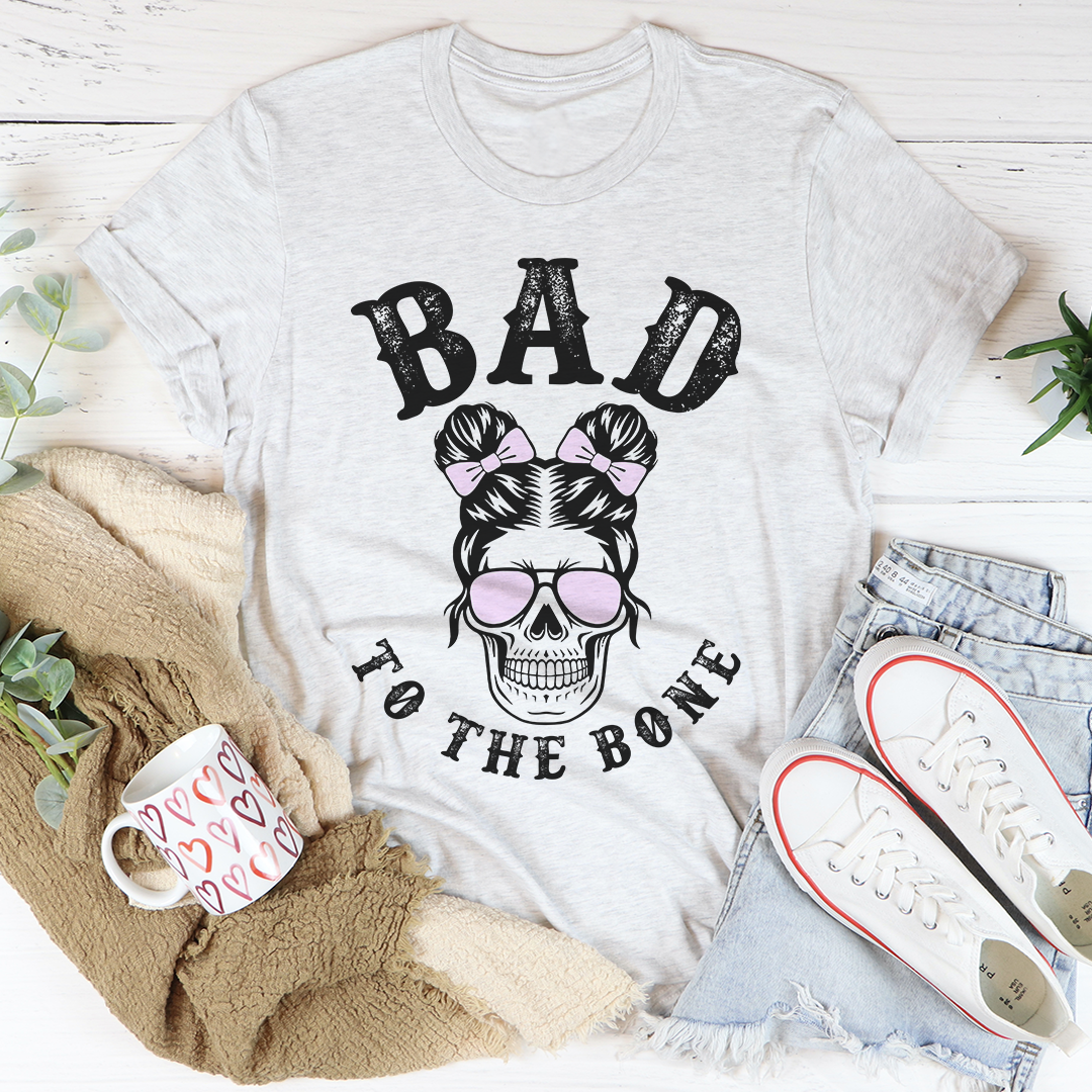 Bad To The Bone Cute Skull T-Shirt-0