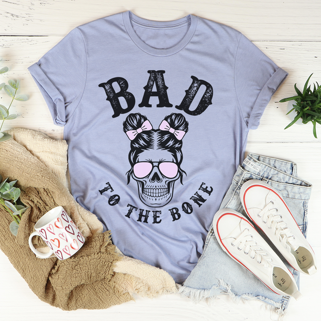 Bad To The Bone Cute Skull T-Shirt-3