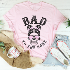 Bad To The Bone Cute Skull T-Shirt-2
