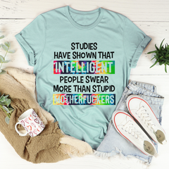 Intelligent People Swear T-Shirt-2
