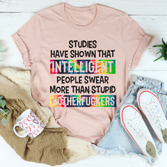 Intelligent People Swear T-Shirt-3