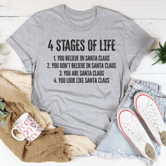 4 Stages Of Life Christmas Tee-1