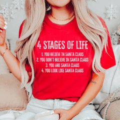 4 Stages Of Life Christmas Tee-0