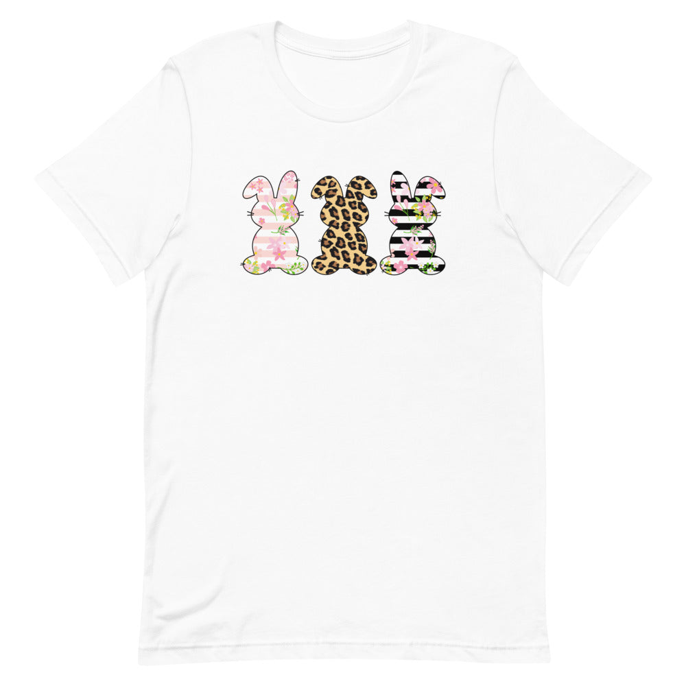 Floral Easter Bunnies T-Shirt-19