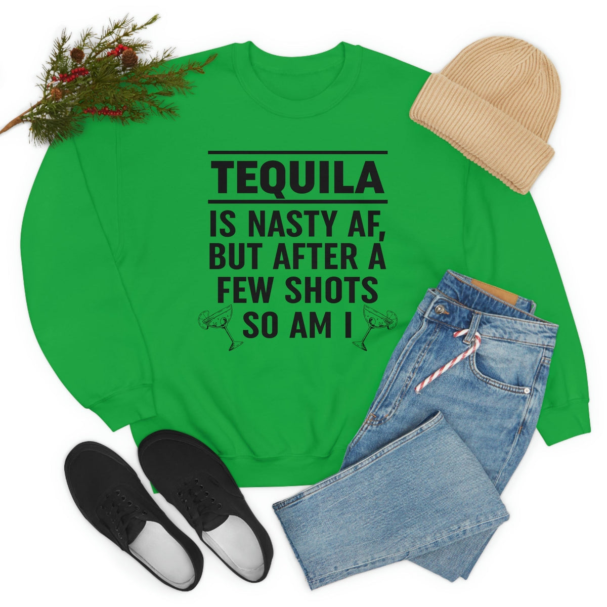 Tequila Is Nasty AF Sweat Shirt-4
