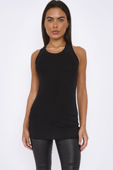 Black Racerback Vest Top-1