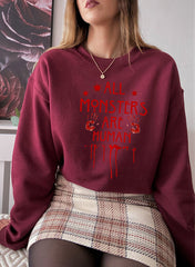 All Monsters Are Human Sweat Shirt-2