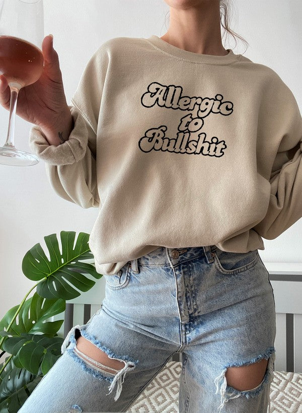 Allergic to Bullshit Sweat Shirt-1