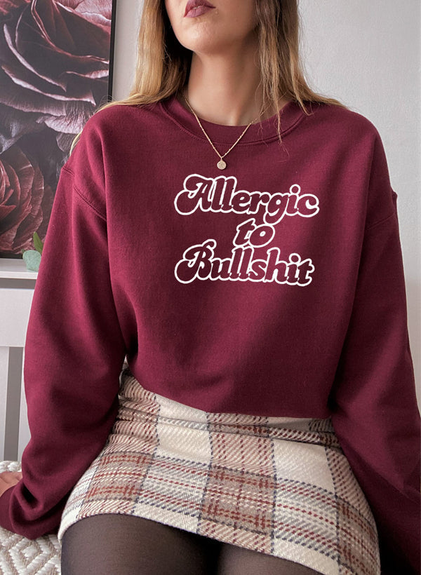 Allergic to Bullshit Sweat Shirt-2