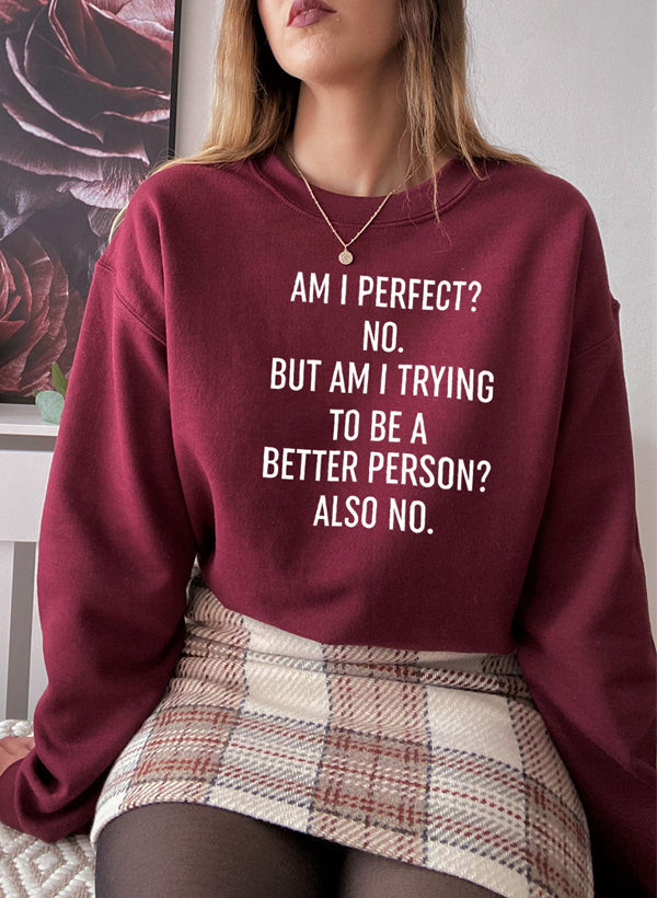 Am I Perfect Sweat Shirt-3