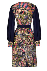 Hand painted Long Sleeve Mini Dress-2