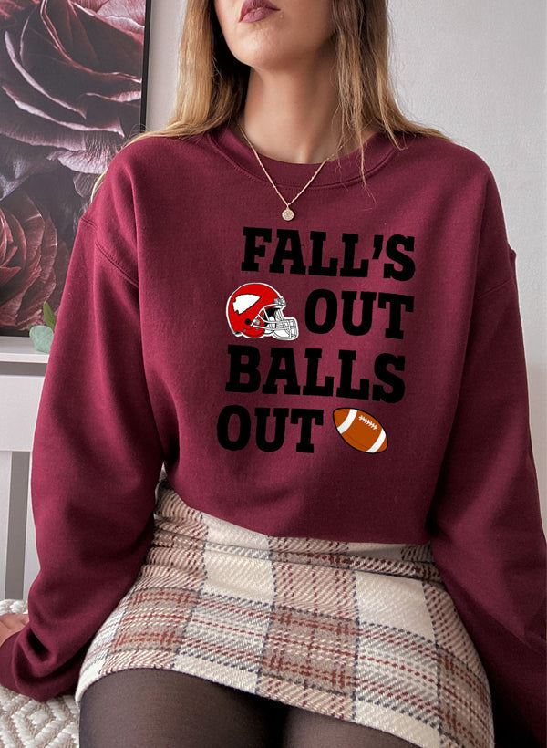 Falls Out Balls Out Sweat Shirt-4