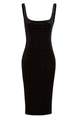Black Polka Dot Dress-0