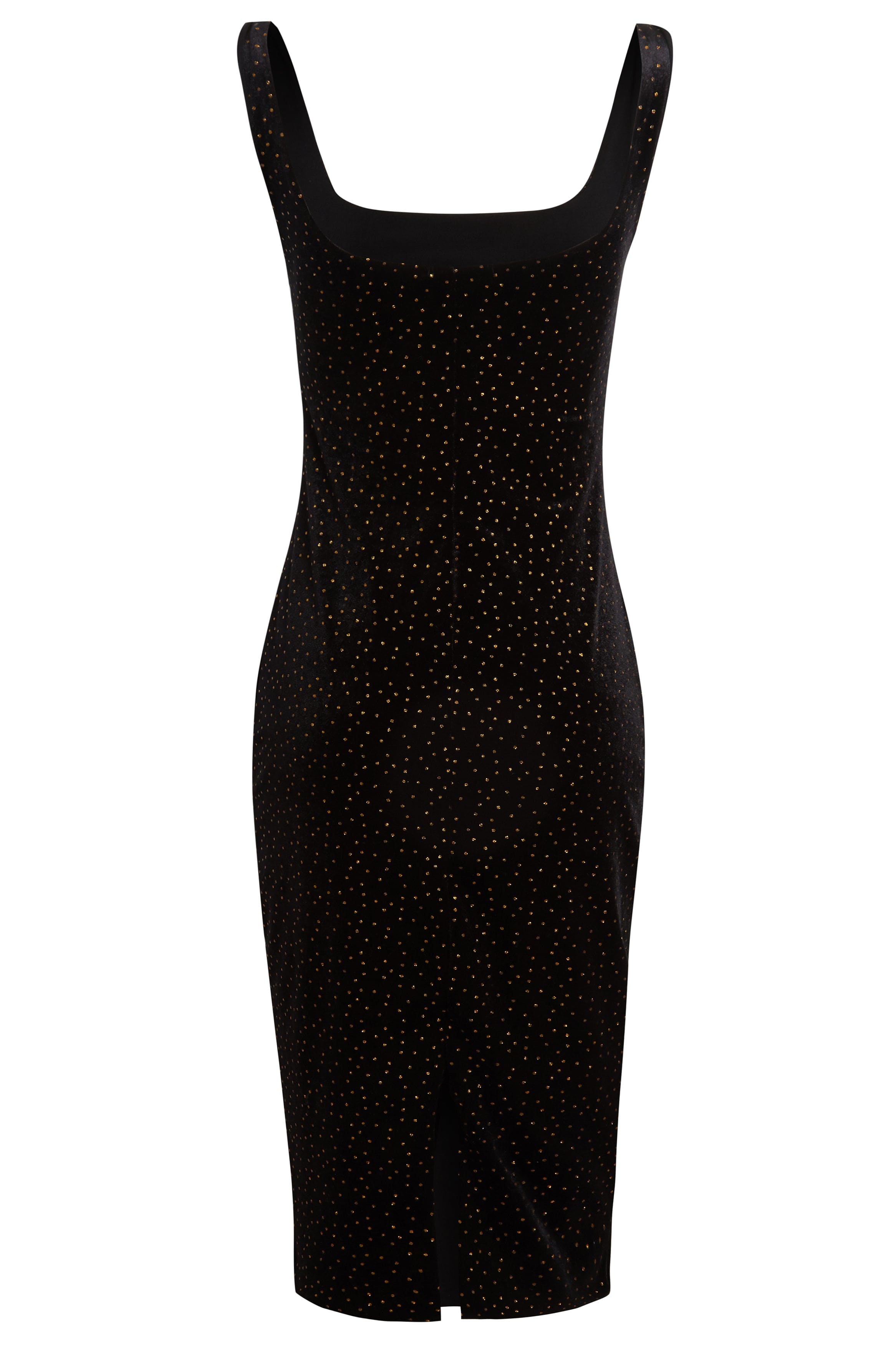 Black Polka Dot Dress-2