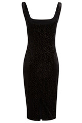 Black Polka Dot Dress-2