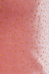 Pink Velvet Polka Dot Dress-3