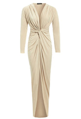 Low Cut Midi Dress-0
